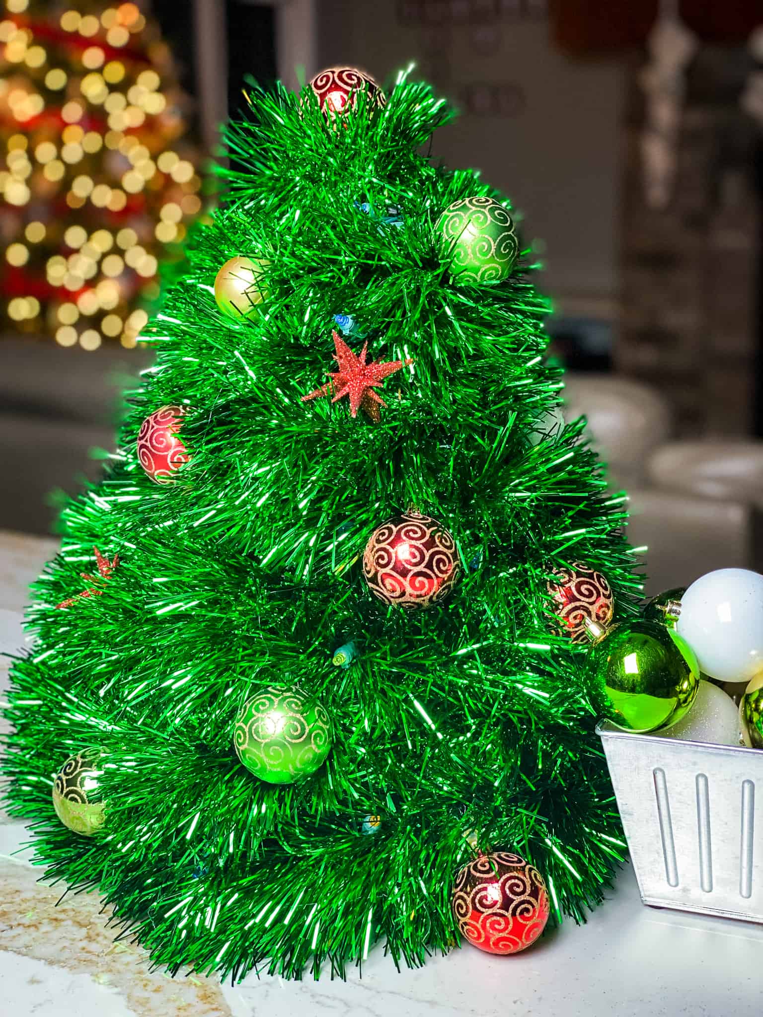 Wire Hanger Christmas Tree