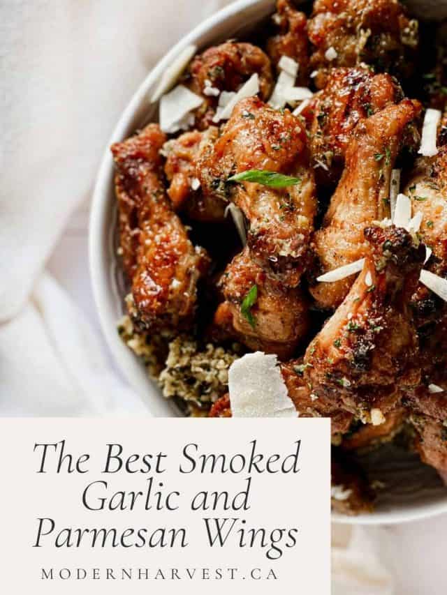 The BEST Thanksgiving Appetizer – Smoked Garlic and Parmesan Wings