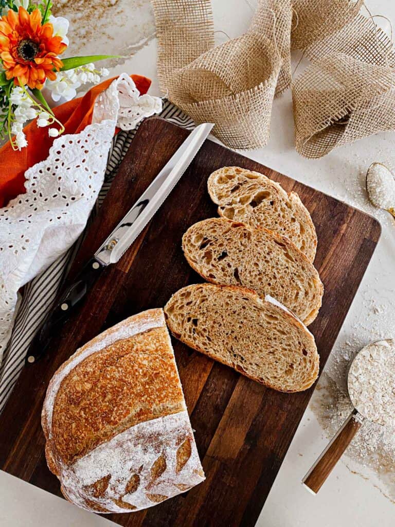 Whole Grain Sourdough Bread Recipe (Artisan + Sandwich Loaf)