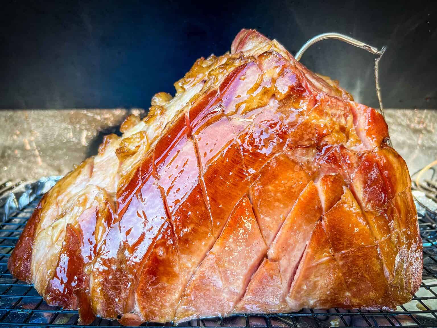 Traeger Smoked Ham Recipe With Brown Sugar and Mustard Glaze Modern