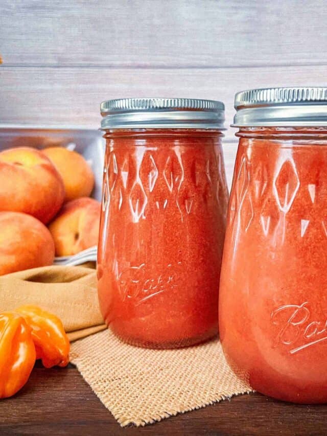 Smoked Peach Habanero Hot Sauce | With Canning Instructions