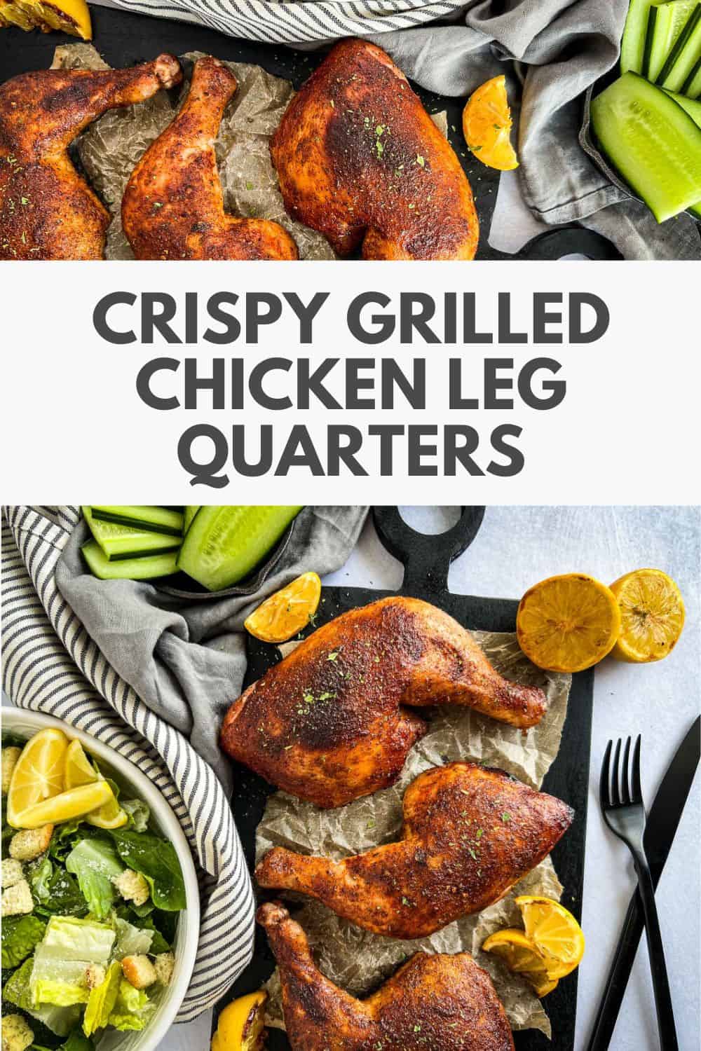 Crispy Grilled Chicken Leg Quarters Traeger, Pit Boss, or Other