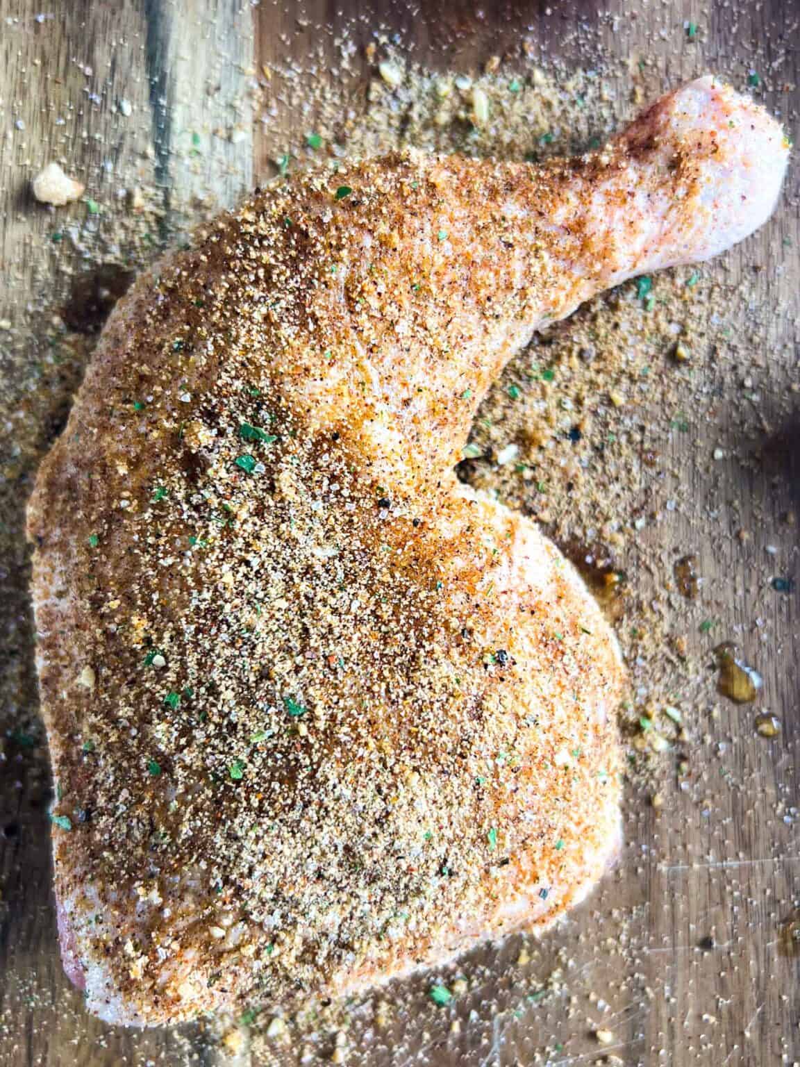 Crispy Grilled Chicken Leg Quarters Traeger, Pit Boss, or Other