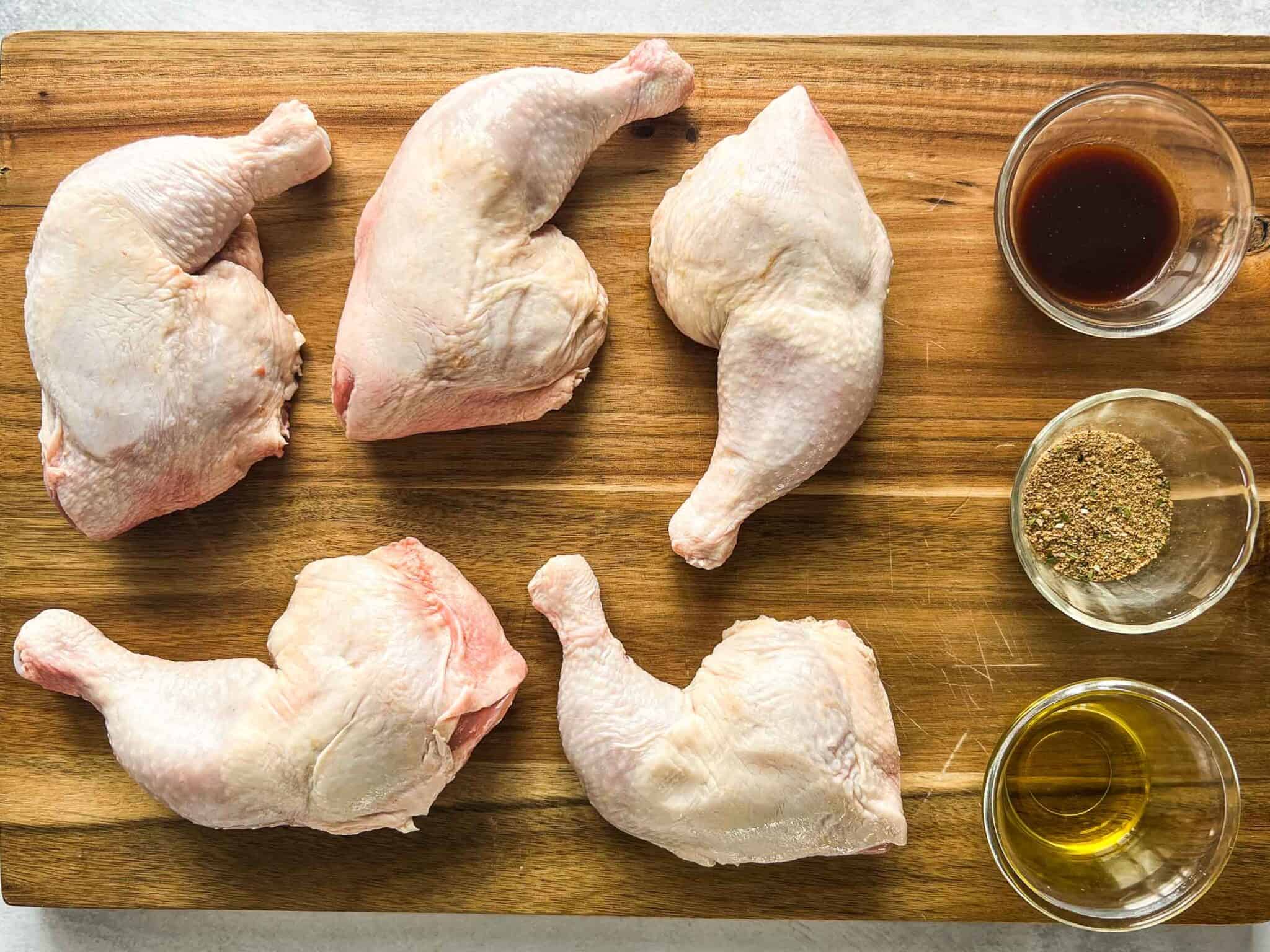Crispy Grilled Chicken Leg Quarters Traeger, Pit Boss, or Other