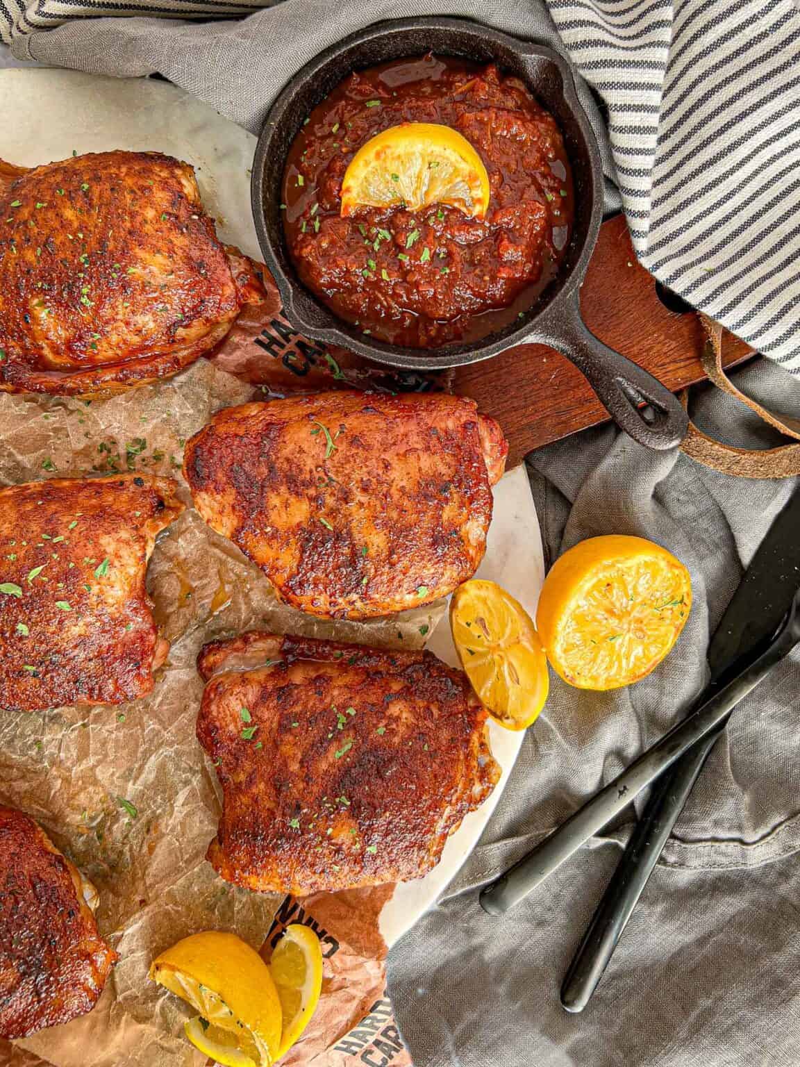 crispy-smoked-chicken-thighs-traeger-pit-boss-or-other-pellet-grill