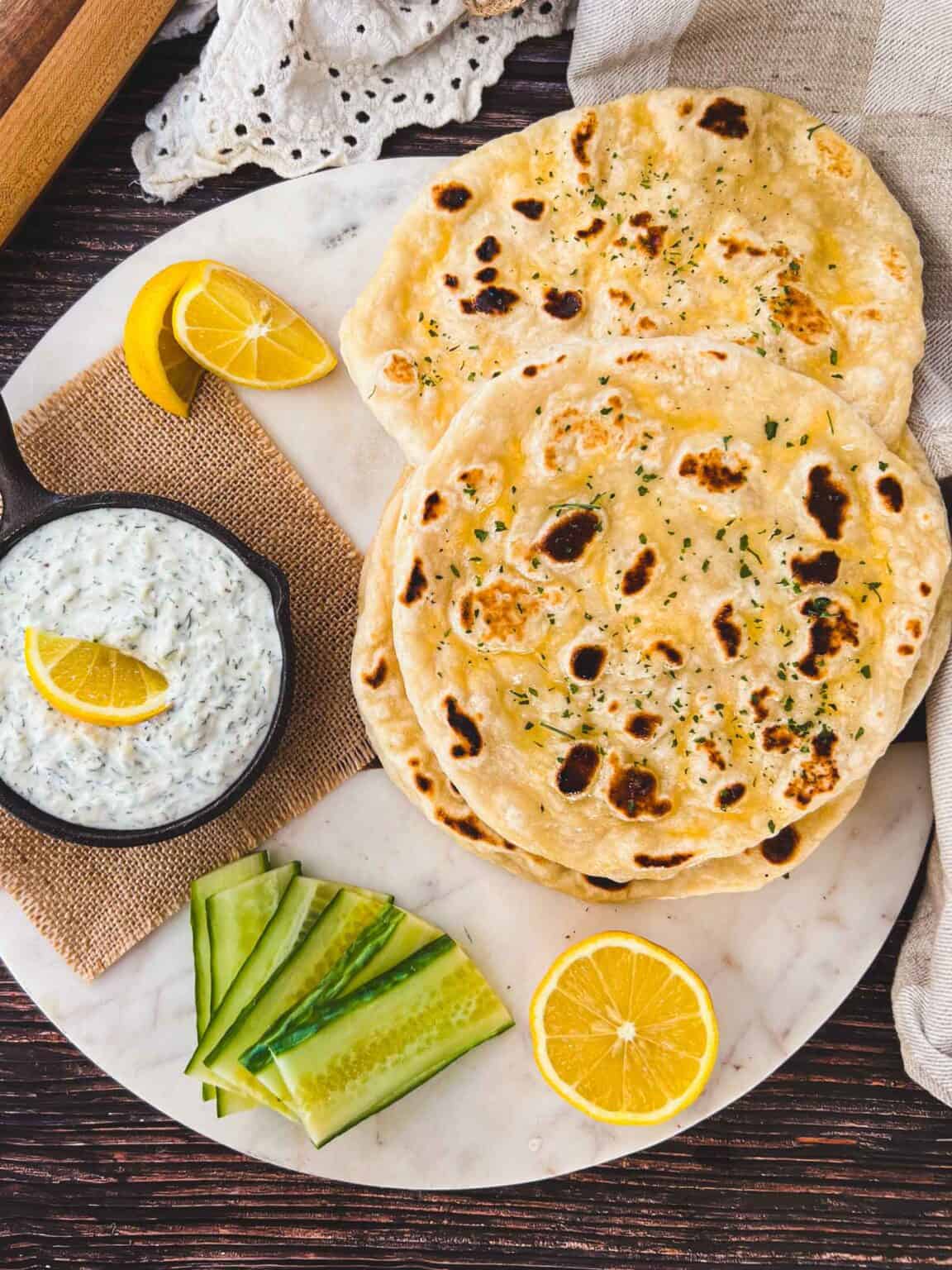 Sourdough Discard Naan Recipe (Without Yeast) - Modern Harvest