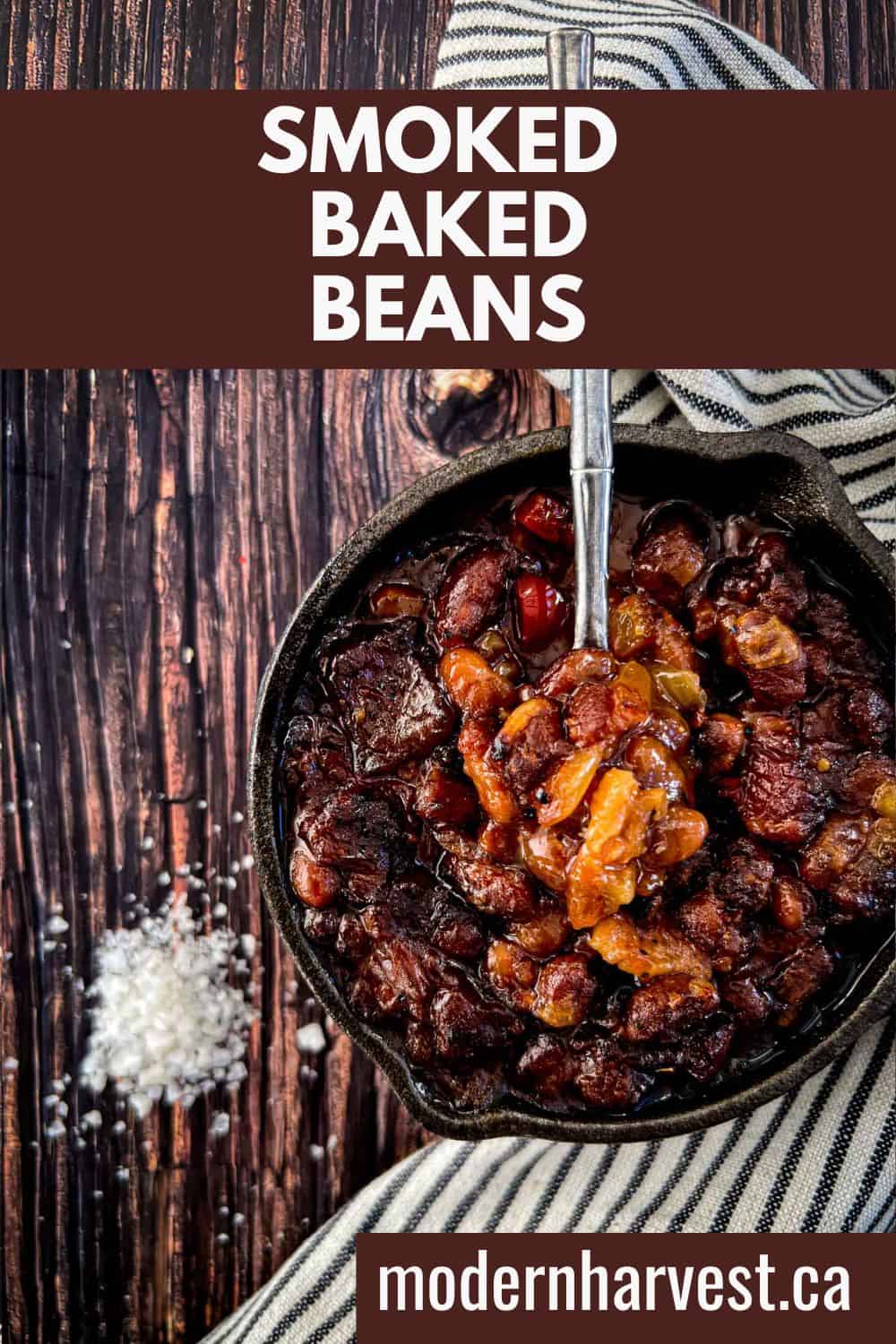 Smoked Baked Beans Pinterest Image