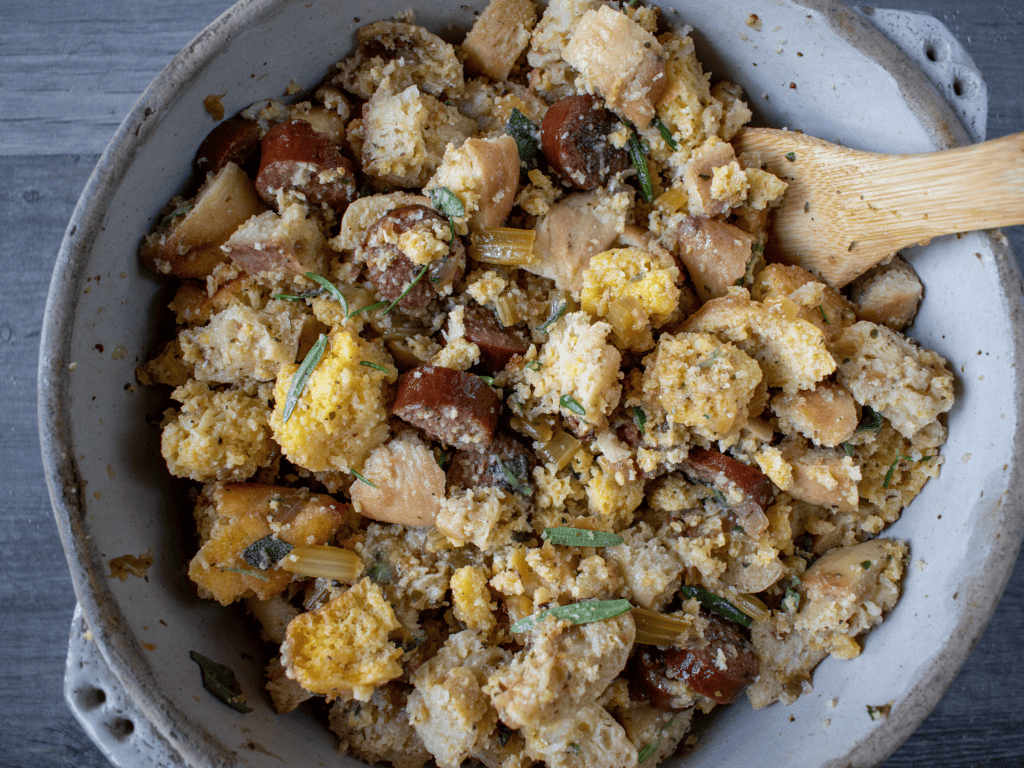 Sausage and sage stuffing.